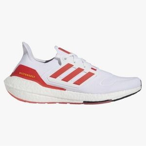 Adidas Ultraboost White and Red Sneakers